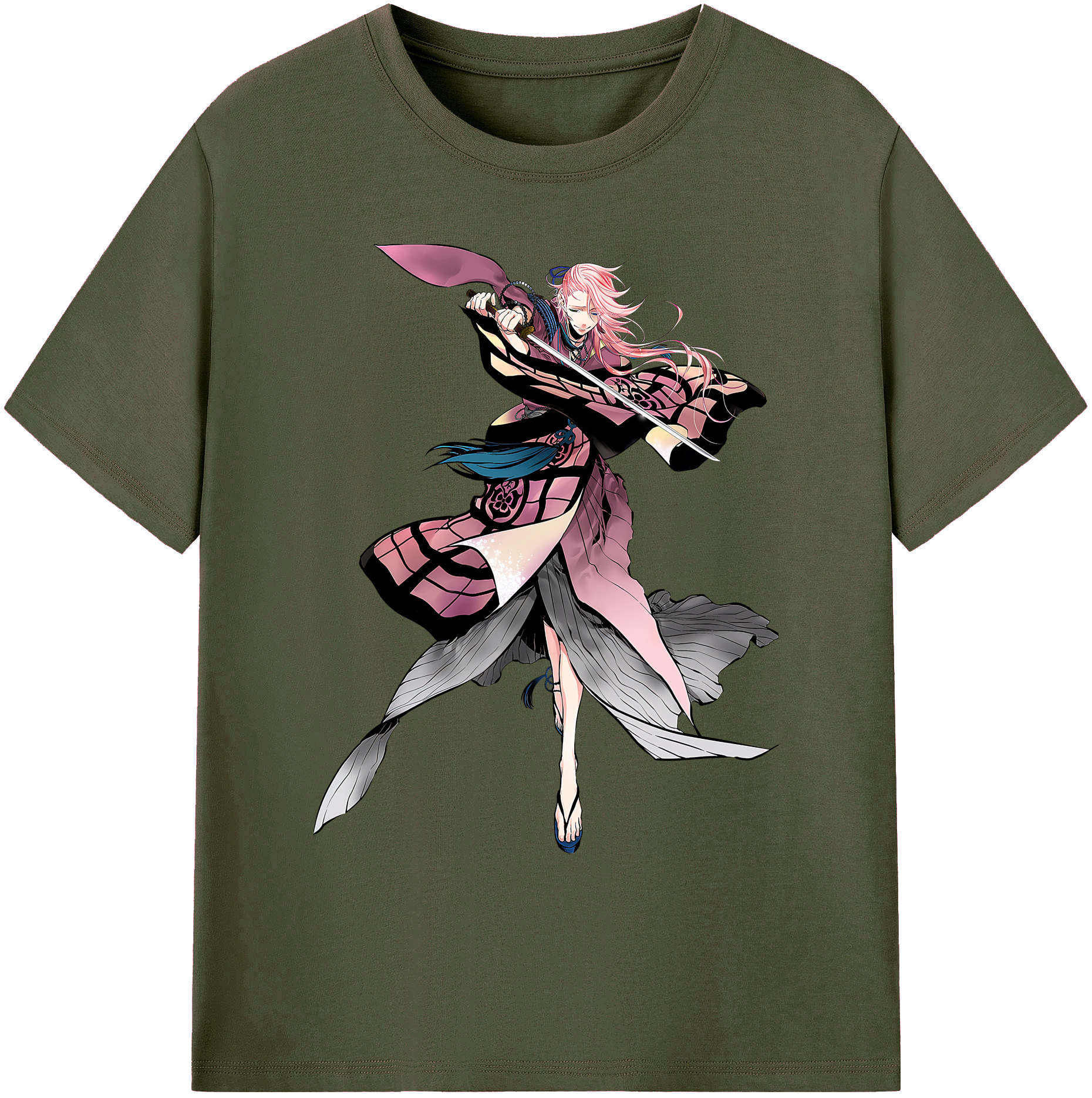 （画像用） 刀剣乱舞 Touken Ranbu 綿100％ メンズ半袖Tシャツ｜肌触りやわらか＆通気性
